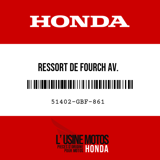 image de 51402-GBF-861 RESSORT DE FOURCH AV. (3.14N/MM,0.32KGF/MM)