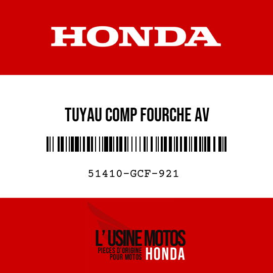 image de 51410-GCF-921 TUYAU COMP FOURCHE AV