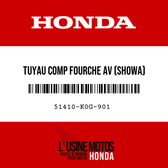 image de 51410-K0G-901 TUYAU COMP FOURCHE AV (SHOWA)