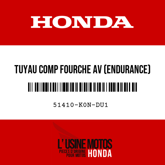 image de 51410-K0N-DU1 TUYAU COMP FOURCHE AV (ENDURANCE)