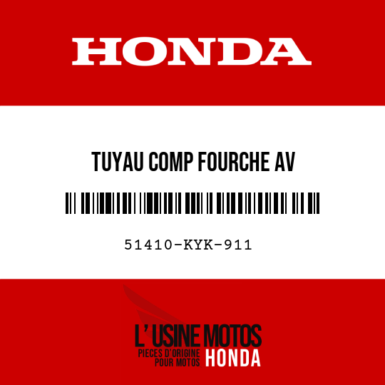 image de 51410-KYK-911 TUYAU COMP FOURCHE AV