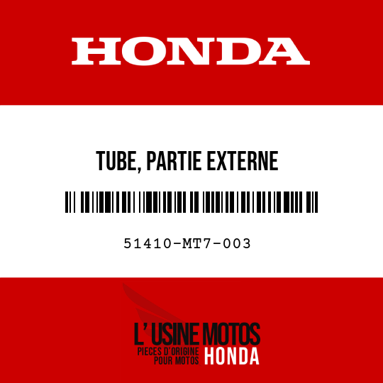 image de 51410-MT7-003 TUBE, PARTIE EXTERNE