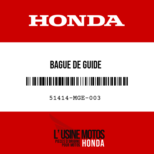 image de 51414-MGE-003 BAGUE DE GUIDE