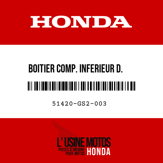 image de 51420-GS2-003 BOITIER COMP. INFERIEUR D.