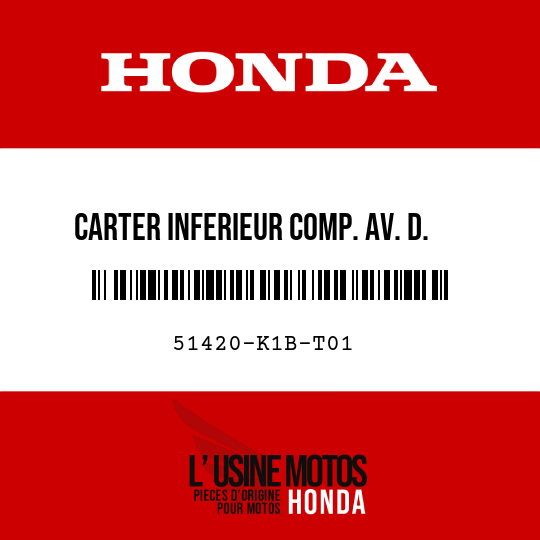 image de 51420-K1B-T01 CARTER INFERIEUR COMP. AV. D.