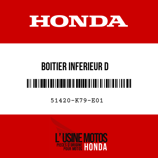 image de 51420-K79-E01 BOITIER INFERIEUR D