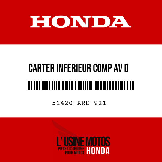 image de 51420-KRE-921 CARTER INFERIEUR COMP AV D