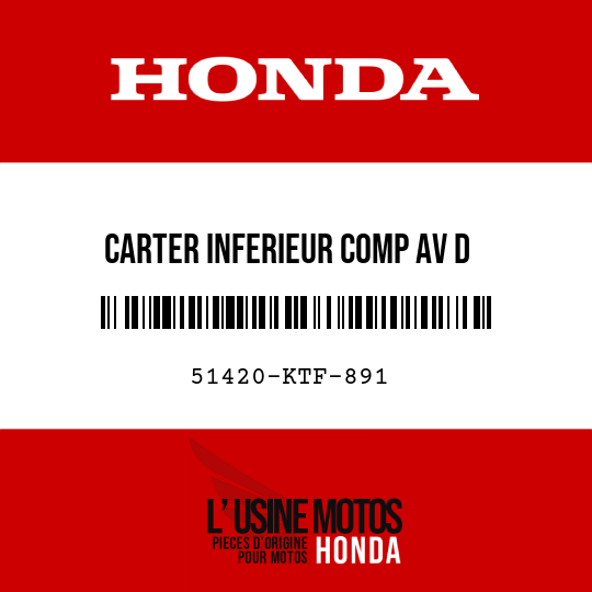 image de 51420-KTF-891 CARTER INFERIEUR COMP AV D