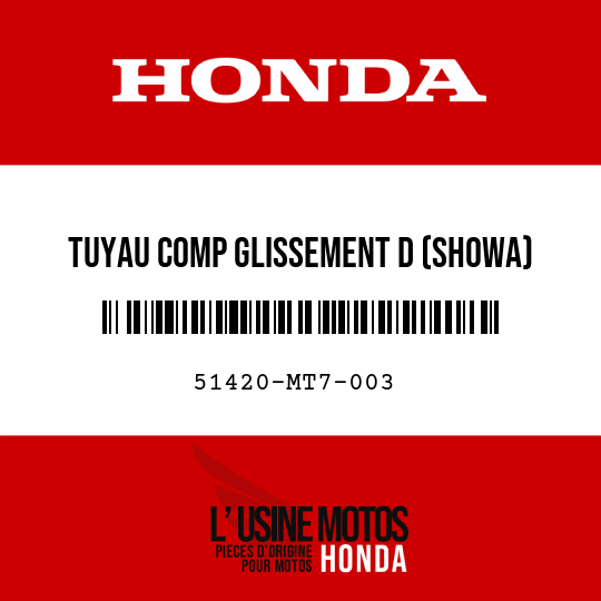 image de 51420-MT7-003 TUYAU COMP GLISSEMENT D (SHOWA)