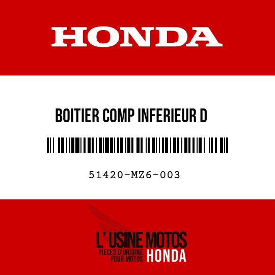 image de 51420-MZ6-003 BOITIER COMP INFERIEUR D
