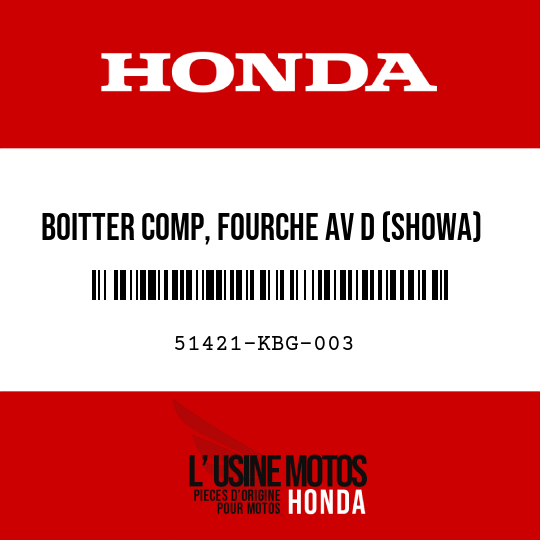 image de 51421-KBG-003 BOITTER COMP, FOURCHE AV D (SHOWA)
