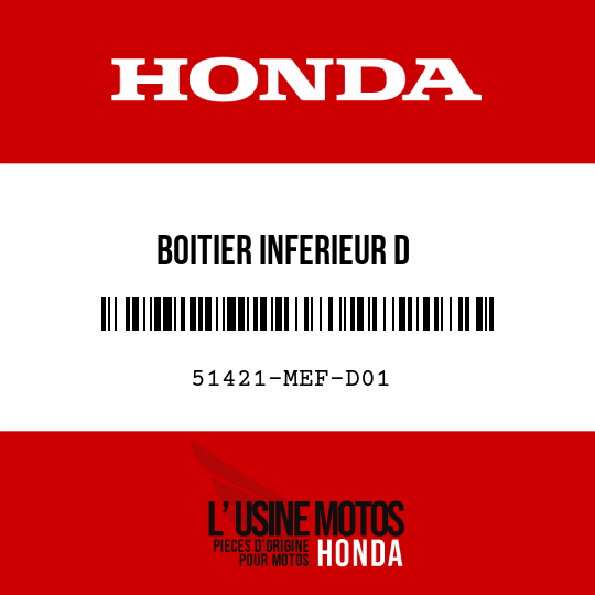 image de 51421-MEF-D01 BOITIER INFERIEUR D