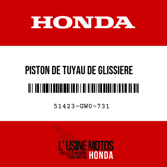 image de 51423-GW0-731 PISTON DE TUYAU DE GLISSIERE