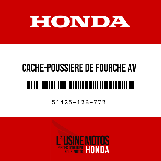 image de 51425-126-772 CACHE-POUSSIERE DE FOURCHE AV