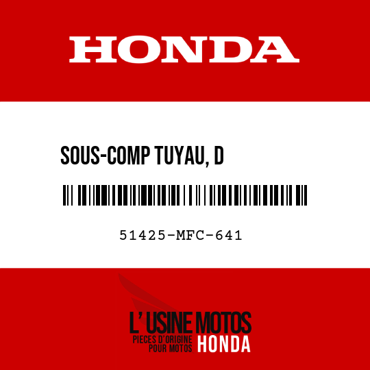 image de 51425-MFC-641 SOUS-COMP TUYAU, D          COULISSEAU