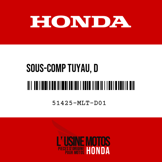 image de 51425-MLT-D01 SOUS-COMP TUYAU, D          COULISSEAU