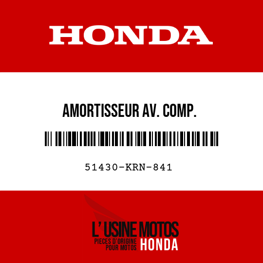 image de 51430-KRN-841 AMORTISSEUR AV. COMP.