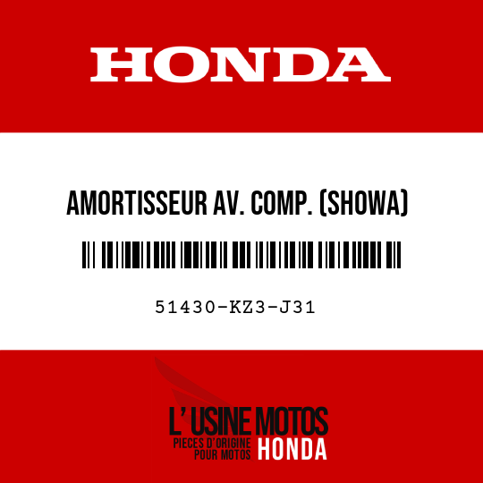 image de 51430-KZ3-J31 AMORTISSEUR AV. COMP. (SHOWA)