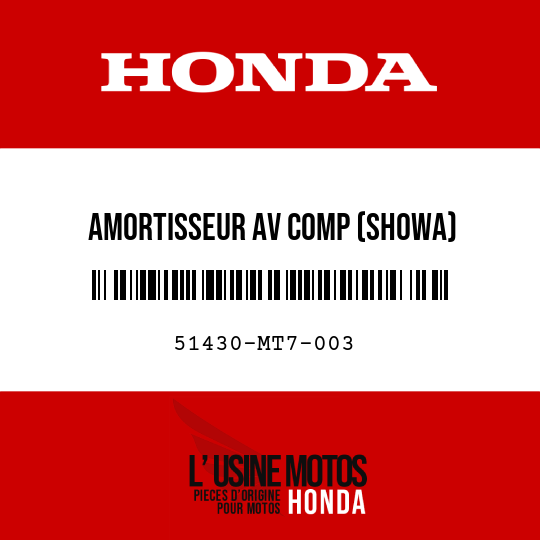 image de 51430-MT7-003 AMORTISSEUR AV COMP (SHOWA)