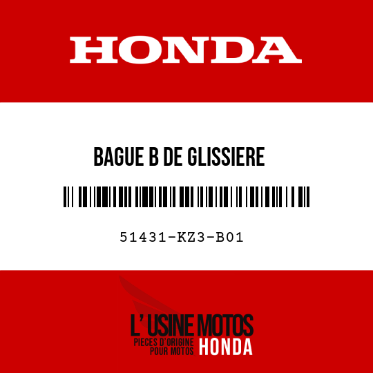 image de 51431-KZ3-B01 BAGUE B DE GLISSIERE
