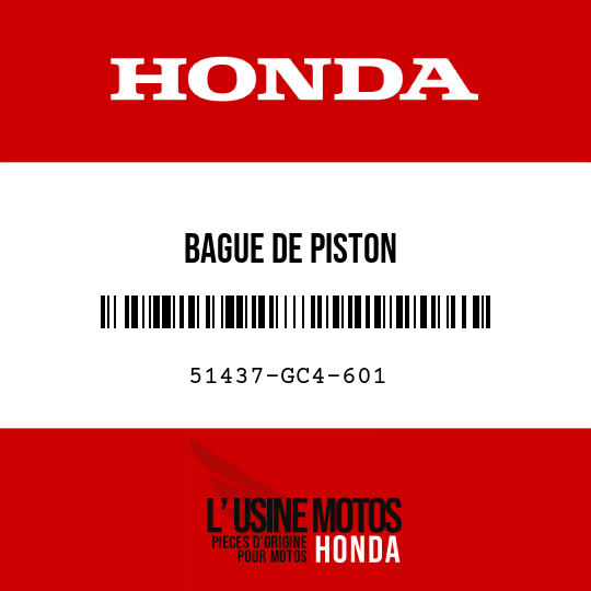 image de 51437-GC4-601 BAGUE DE PISTON
