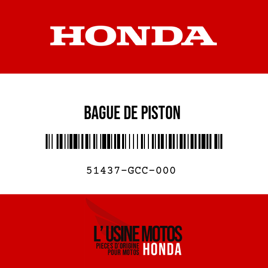 image de 51437-GCC-000 BAGUE DE PISTON