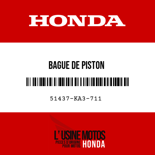 image de 51437-KA3-711 BAGUE DE PISTON