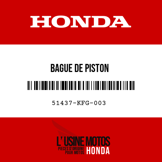 image de 51437-KFG-003 BAGUE DE PISTON