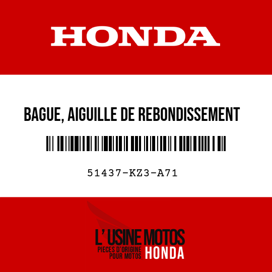 image de 51437-KZ3-A71 BAGUE, AIGUILLE DE REBONDISSEMENT