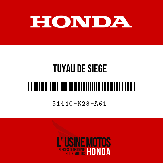 image de 51440-K28-A61 TUYAU DE SIEGE