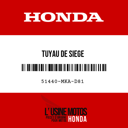 image de 51440-MKA-D81 TUYAU DE SIEGE