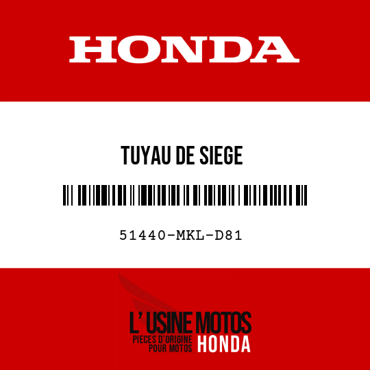 image de 51440-MKL-D81 TUYAU DE SIEGE