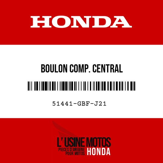 image de 51441-GBF-J21 BOULON COMP. CENTRAL