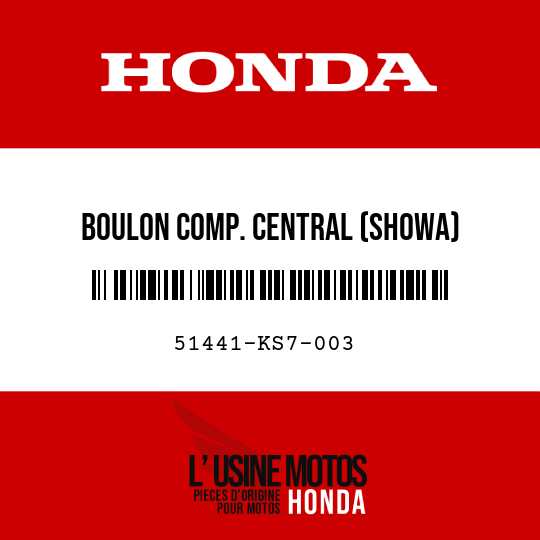 image de 51441-KS7-003 BOULON COMP. CENTRAL (SHOWA)