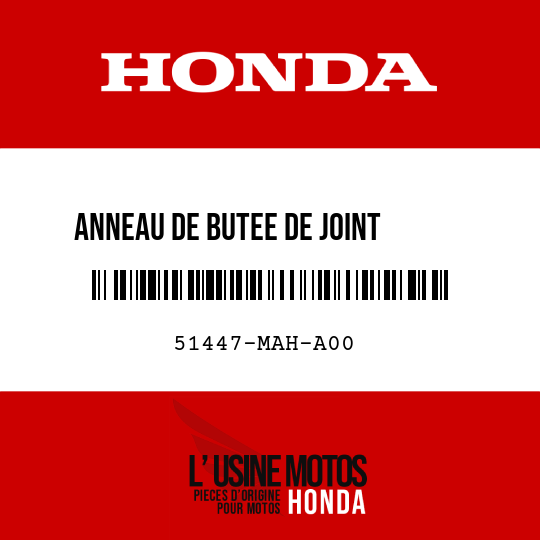 image de 51447-MAH-A00 ANNEAU DE BUTEE DE JOINT      ETANCHEITE D'HUILE