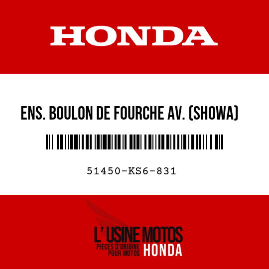image de 51450-KS6-831 ENS. BOULON DE FOURCHE AV. (SHOWA)