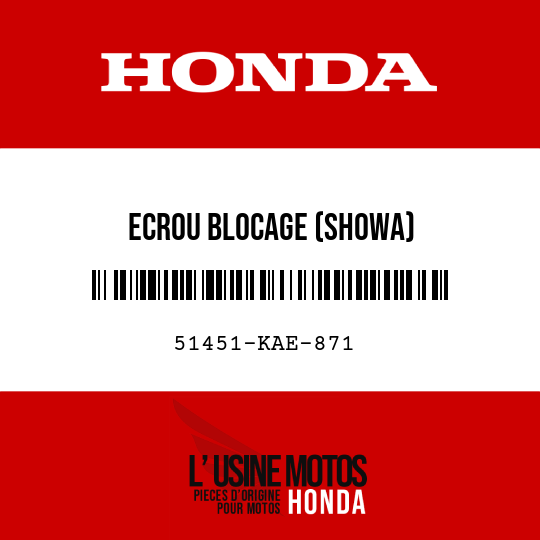 image de 51451-KAE-871 ECROU BLOCAGE (SHOWA)