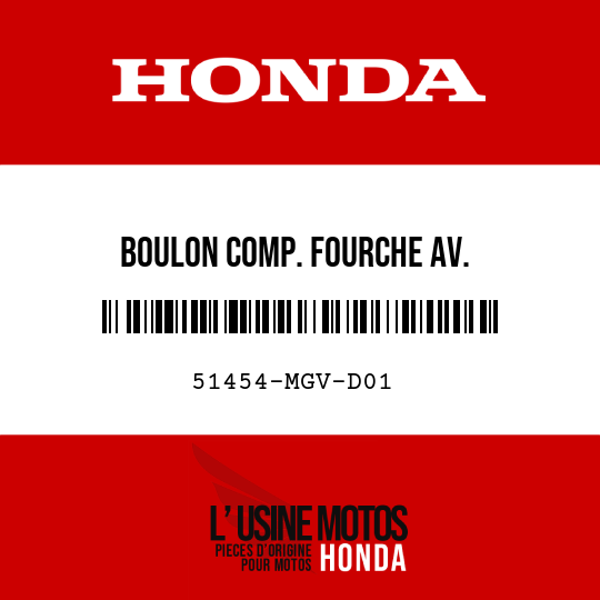 image de 51454-MGV-D01 BOULON COMP. FOURCHE AV.