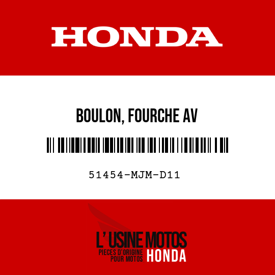 image de 51454-MJM-D11 BOULON, FOURCHE AV