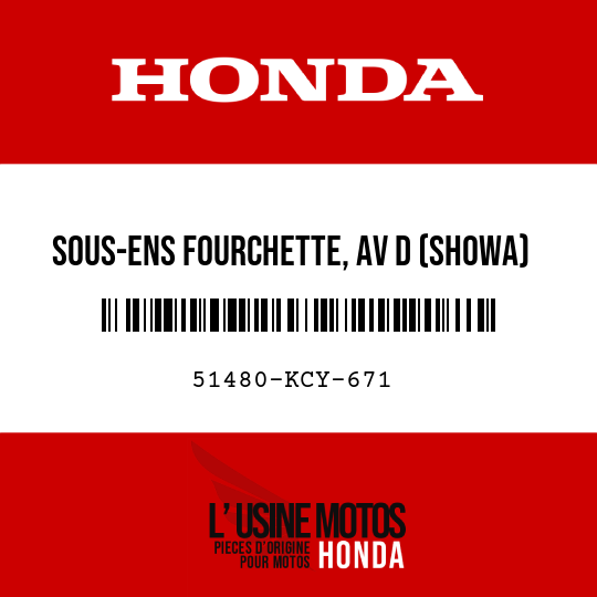 image de 51480-KCY-671 SOUS-ENS FOURCHETTE, AV D (SHOWA) ()