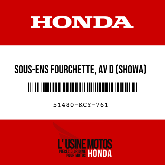image de 51480-KCY-761 SOUS-ENS FOURCHETTE, AV D (SHOWA)
