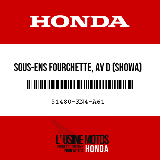 image de 51480-KN4-A61 SOUS-ENS FOURCHETTE, AV D (SHOWA)