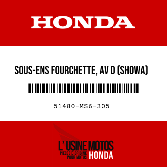 image de 51480-MS6-305 SOUS-ENS FOURCHETTE, AV D (SHOWA)