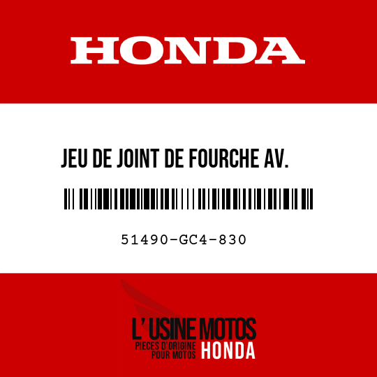 image de 51490-GC4-830 JEU DE JOINT DE FOURCHE AV.