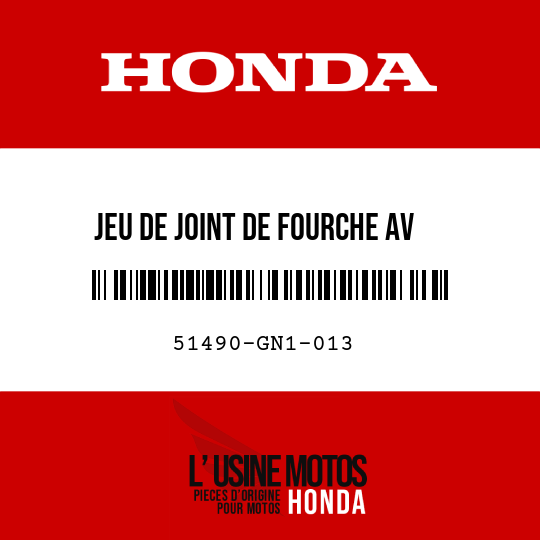image de 51490-GN1-013 JEU DE JOINT DE FOURCHE AV