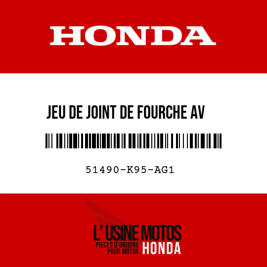 image de 51490-K95-AG1 JEU DE JOINT DE FOURCHE AV