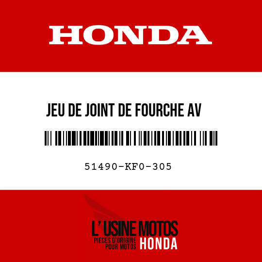 image de 51490-KF0-305 JEU DE JOINT DE FOURCHE AV