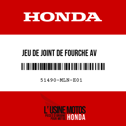 image de 51490-MLN-E01 JEU DE JOINT DE FOURCHE AV