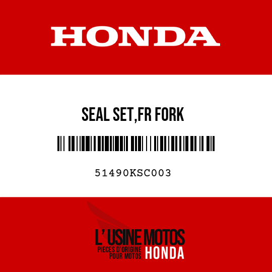 image de 51490KSC003 SEAL SET,FR FORK