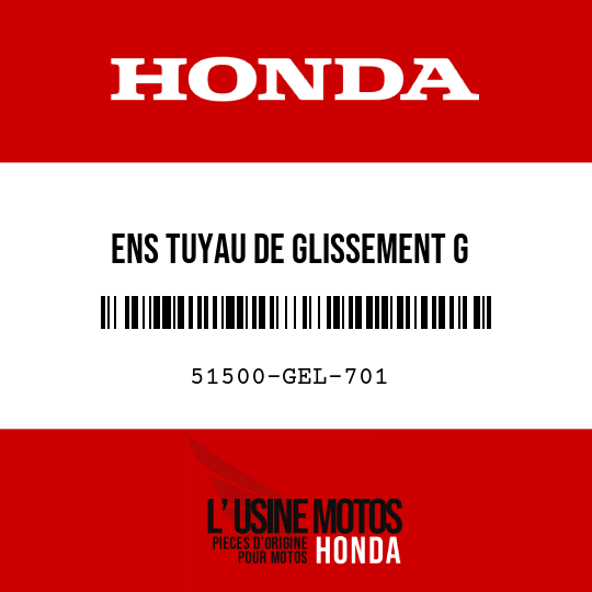 image de 51500-GEL-701 ENS TUYAU DE GLISSEMENT G